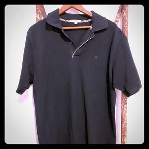 Burberry black polo